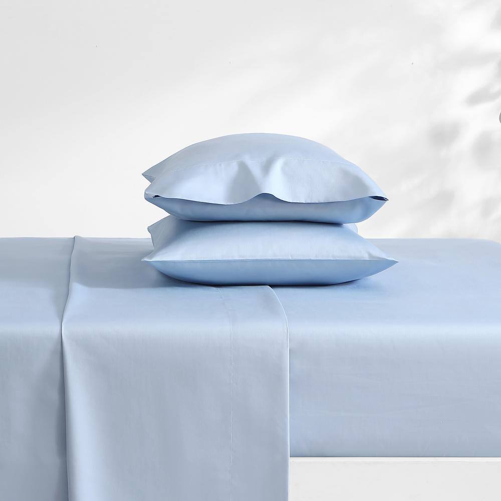King Blue Cashmere Cotton Blend Sateen Sheet Set