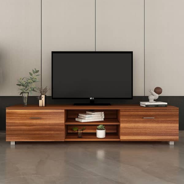 TV Home Entertainment Center Stand Media Furniture Console Storage Wood Cabinet 
