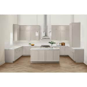 Avondale 48 in. W x 34.5 in. H Kitchen Island Flush End Panel in Dove Gray