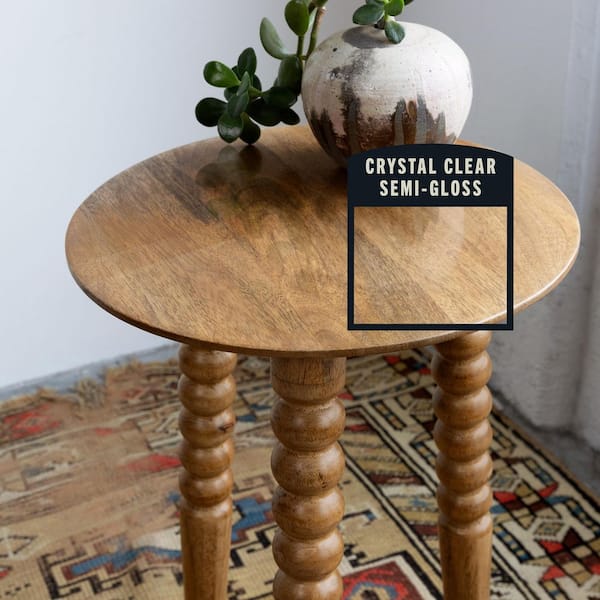 11.25 oz. Clear Semi-Gloss Water-Based Interior Polyurethane Spray Paint