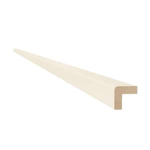 96 in. W x 0.75 in. D x 0.75 in. H Solid Wood Kitchen Cabinet Outside Corner Molding in Blended Cream