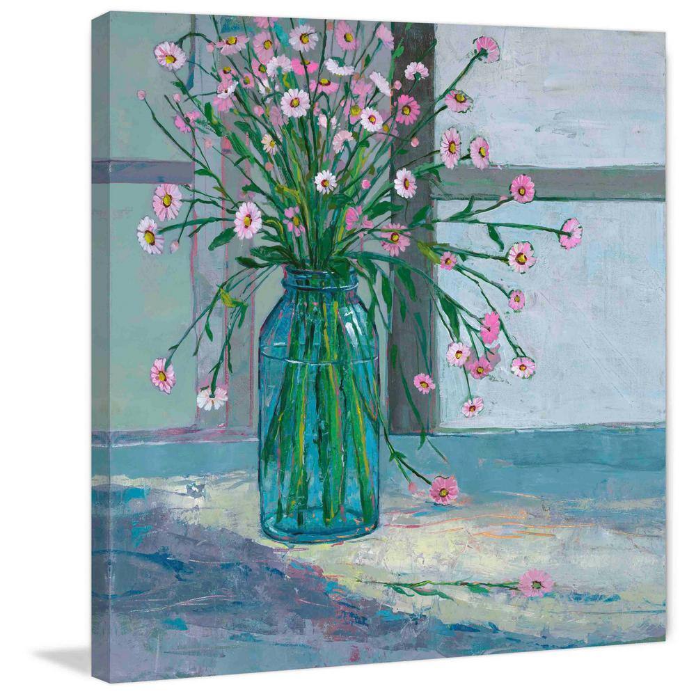 24" x 24" Multicolor Floral Arrangement on Canvas