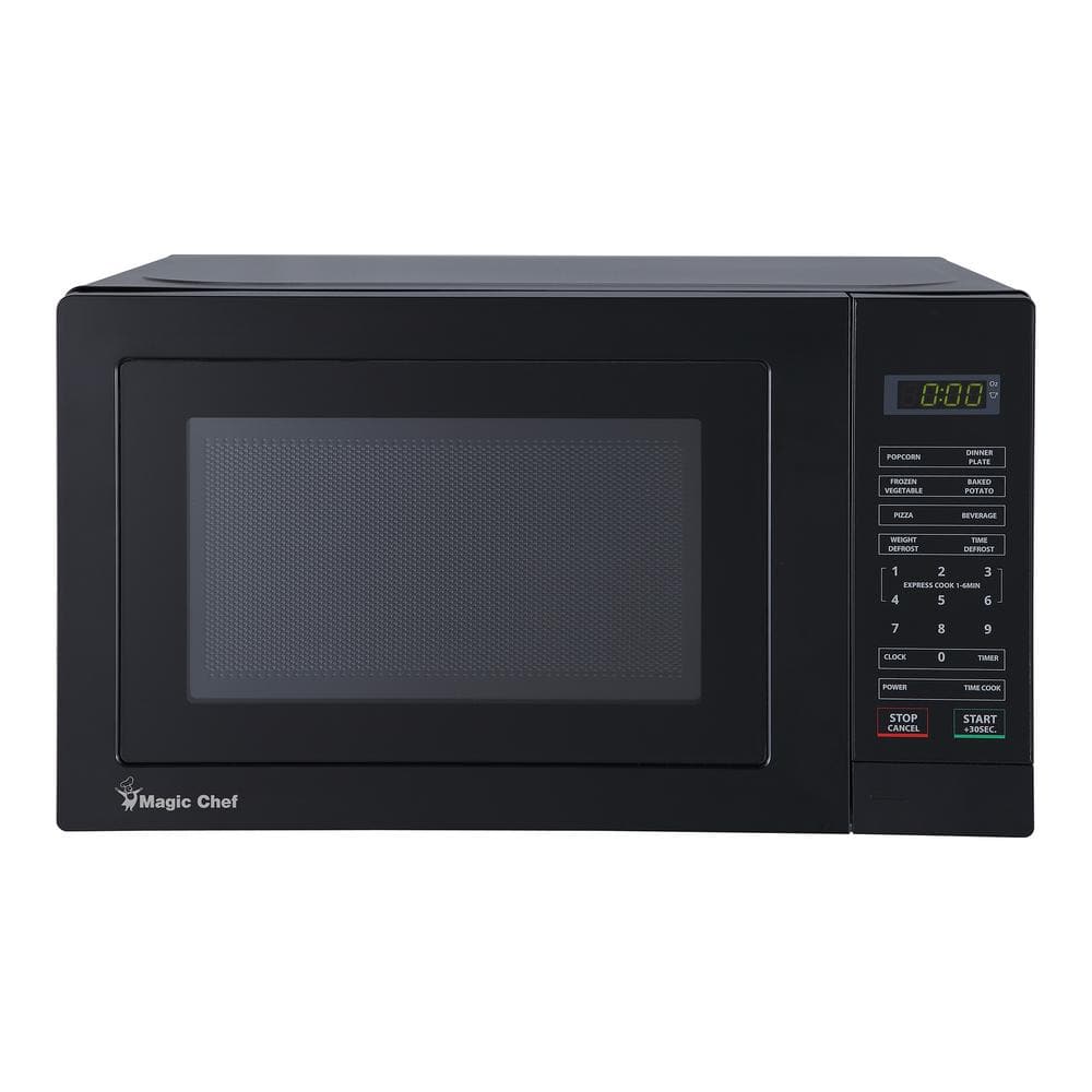 17.3 in. W, 0.7 cu. ft. Countertop Microwave in Black with 700-Watt Cooking Power