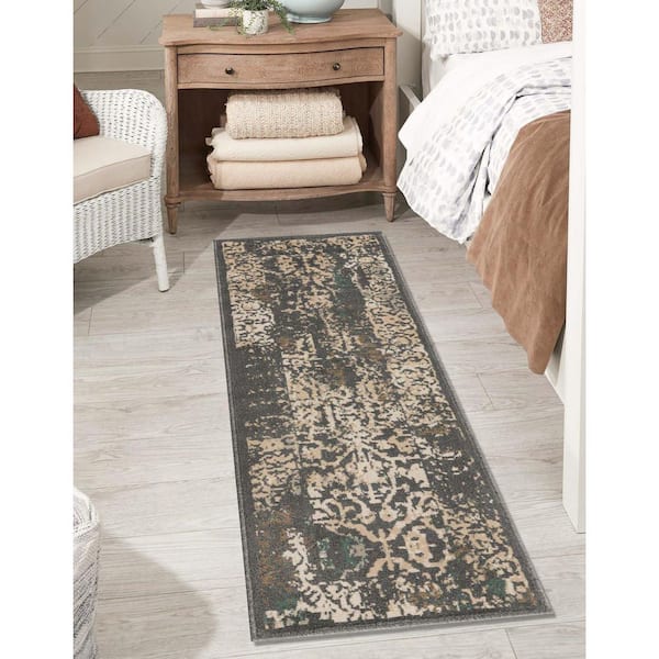 Tuareg Mirage Gray 2' 6 x 10' 0 Runner Rug
