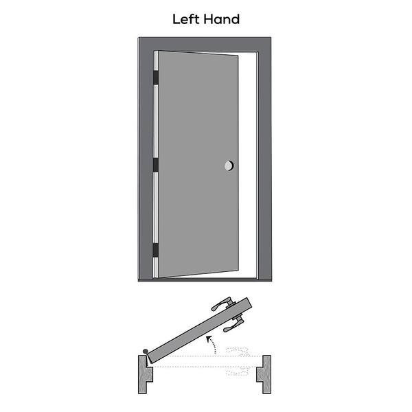 MMI DOOR 34 in. x 80 in. Smooth Caiman Left-Hand Solid Core Primed