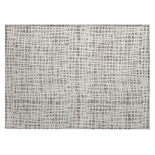 Addison Rugs Chantille Machine Washable Indoor/Outdoor Abstract ACN729 Taupe 1 ft. 8 in. x 2 ft. 6 in. Area Rug