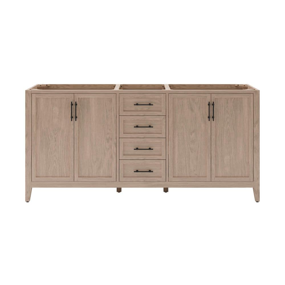 Fresca Silas 72 in. Bath Vanity Cabinet without Top in Vanilla Oak