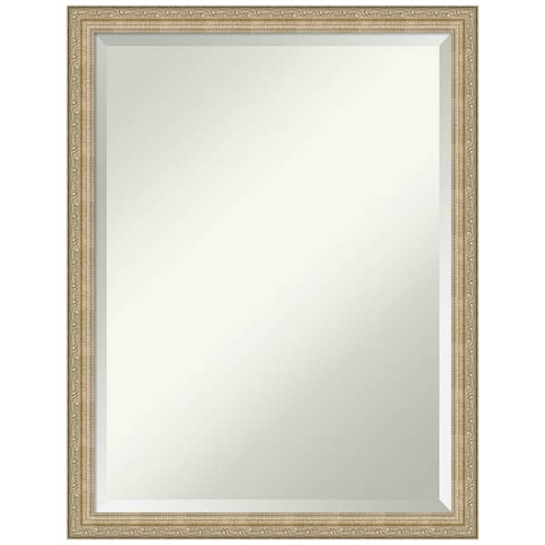 Amanti Art Paris Champagne 20 in. H x 26 in. W Framed Wall Mirror