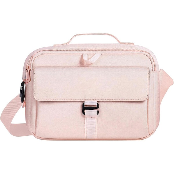 Camera Shoulder Bag Crossbody Sling Purse with Rain Cover for DSLR/SLR Mirrorless Photography in Pink