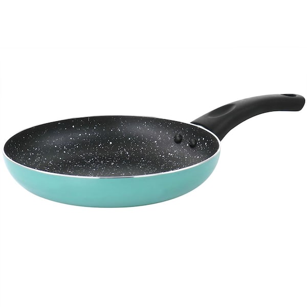 at Home Speckled Mint Green Non-Stick Aluminum Fry Pan, 11