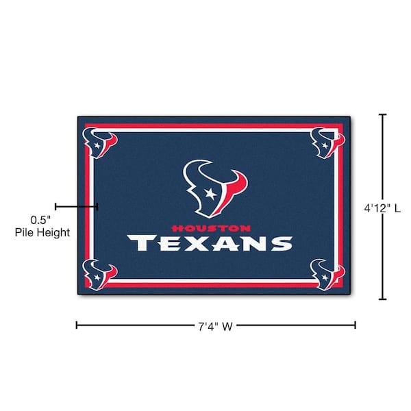 FANMATS Houston Texans 3 ft. x 6 ft. Football Field Rug Runner Rug 7353 -  The Home Depot