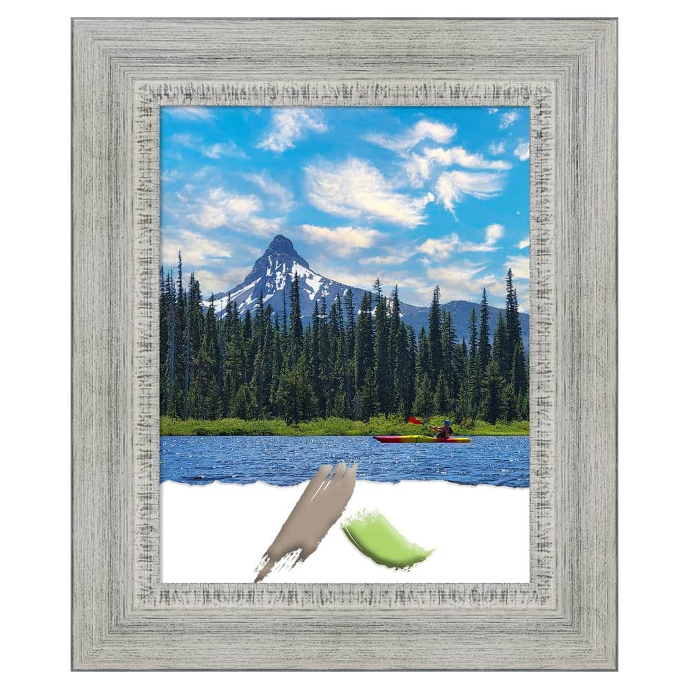 Rustic White 11x14 Distressed Wood Wall Frame