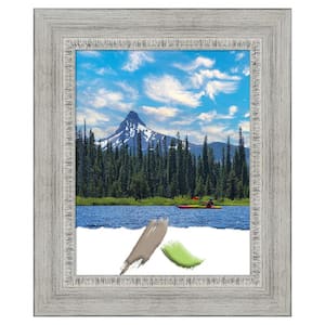 Rustic White Wash Wood Picture Frame Opening Size 11x14 in.