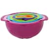 JoyJolt JoyFul 5 Glass Mixing Bowls With Lids - Red JW10514 - The Home Depot