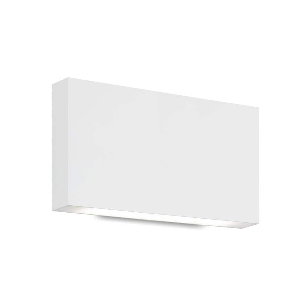 Sleek Minimalist White Aluminum Dimmable LED Wall Sconce