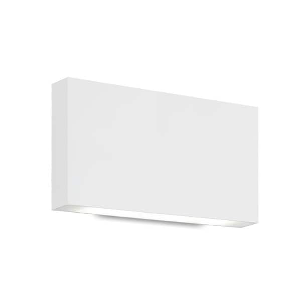 Mica 10 in. 1 Light 26-Watt White Integrated LED Wall Sconce