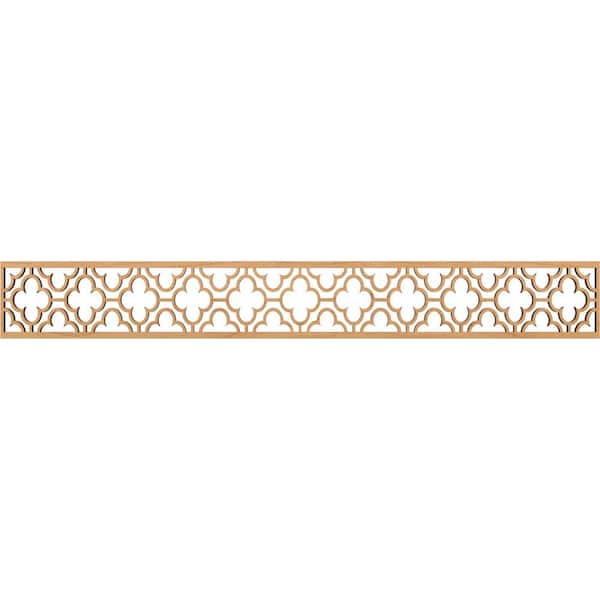 Ekena Millwork Chicago Fretwork 0.375 in. D x 46.5 in. W x 6 in. L Maple Wood Panel Moulding