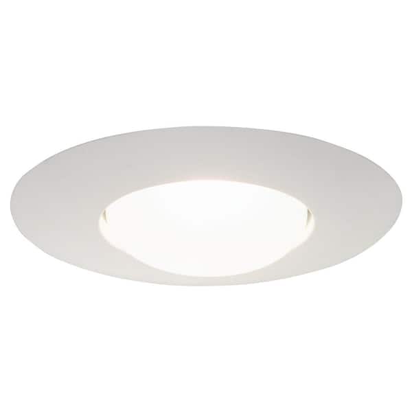 White Recessed Ceiling Light, 6 Inch Can Light Trim Rings
