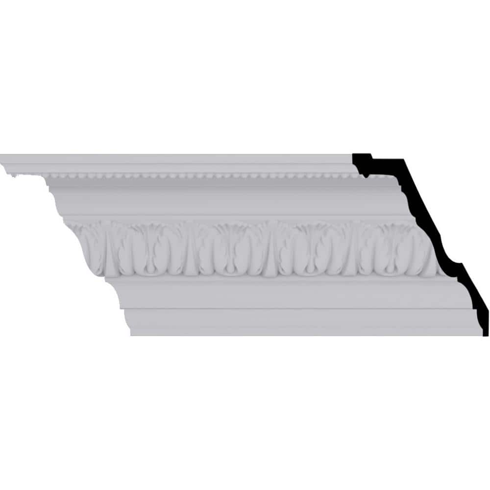 Tirana White Polyurethane Decorative Crown Moulding 94.5"
