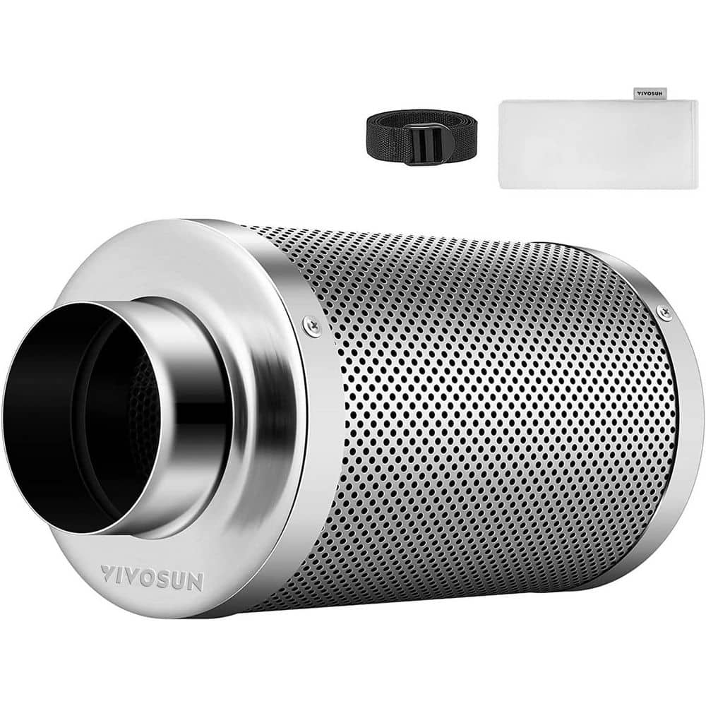 4 in. x 4 in. x 12 in. Air Carbon Filter with Australia Virgin Charcoal for Inline Duct Fan, Grow Tent price history on PriceWatchPro