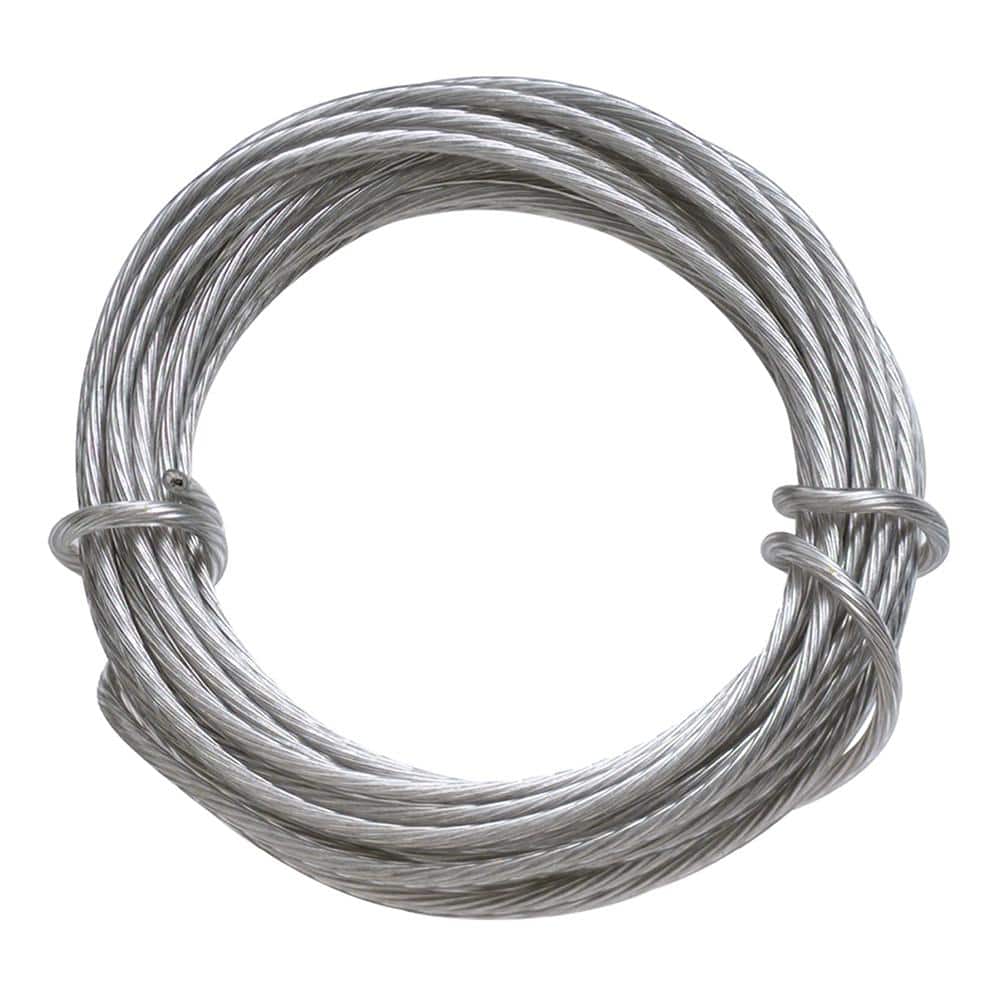 Ook 50124 Picture Hanging Wire, 9 ft L, Galvanized Steel, 50 lb