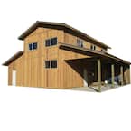 44 ft. x 40 ft. x 18 ft. Wood Garage Kit without Floor