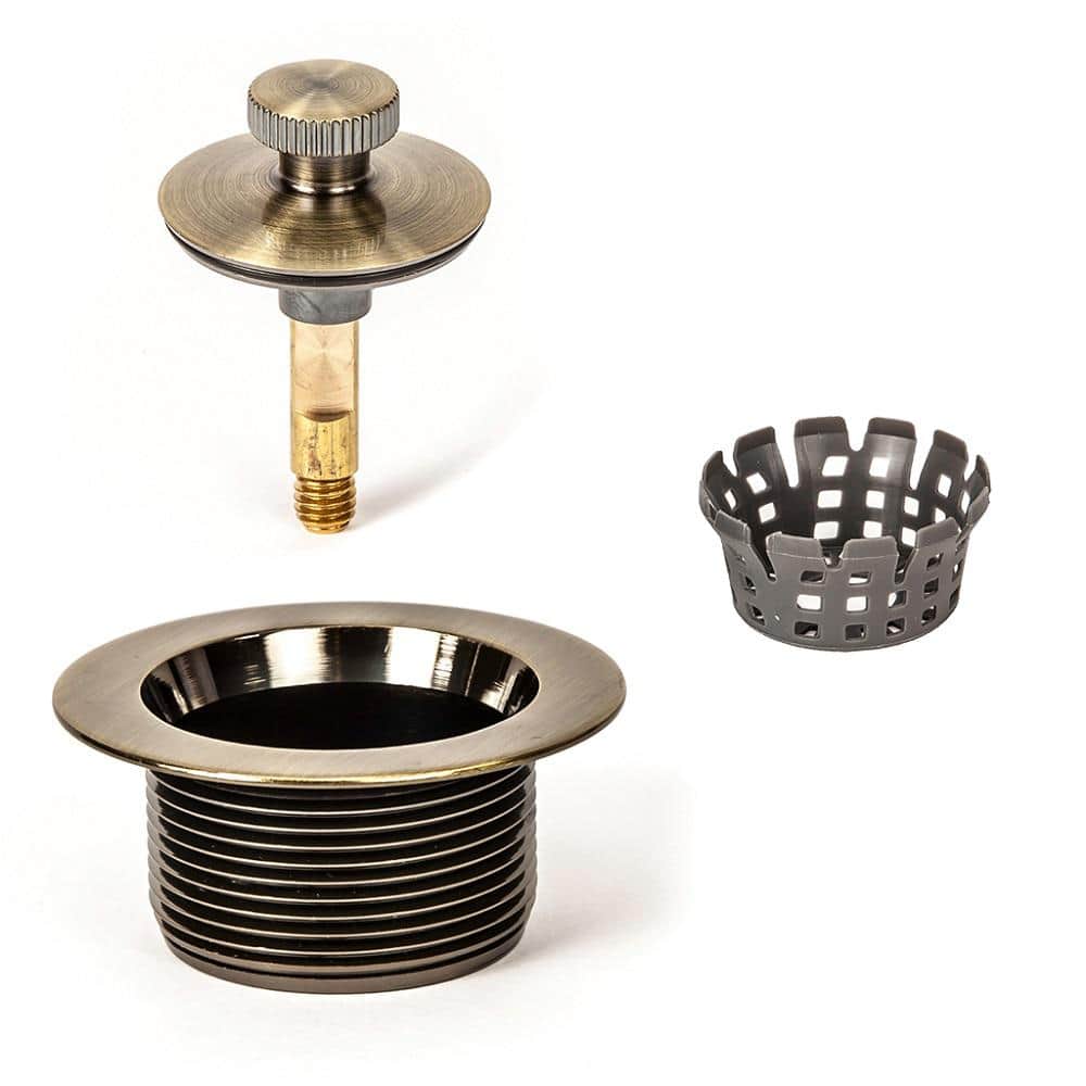 PF WaterWorks Toe Touch Bath Tub Drain Brushed Nickel PF0920BN The