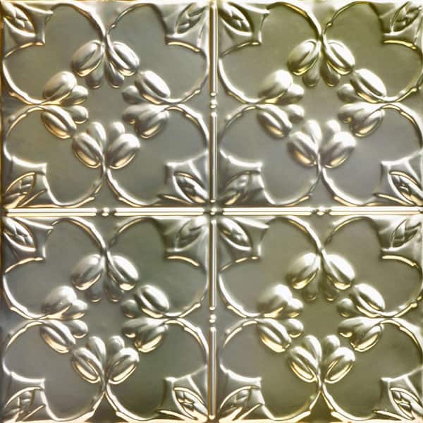 Lilac Gold Nugget 2 ft. x 2 ft. Decorative Lay-in Tin Ceiling Tile (24 sq. ft./case)