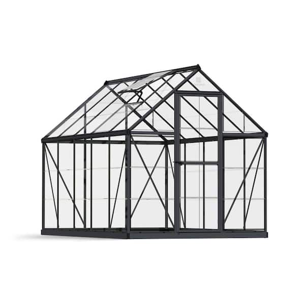 CANOPIA by PALRAM Harmony 6 ft. x 10 ft. Gray/Clear DIY Greenhouse Kit