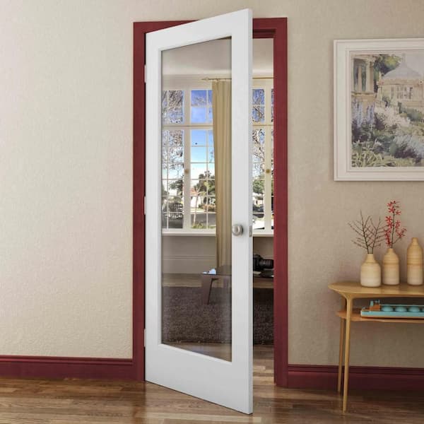 MMI DOOR 30 in. x 80 in. Right Hand Primed Composite Glass Full