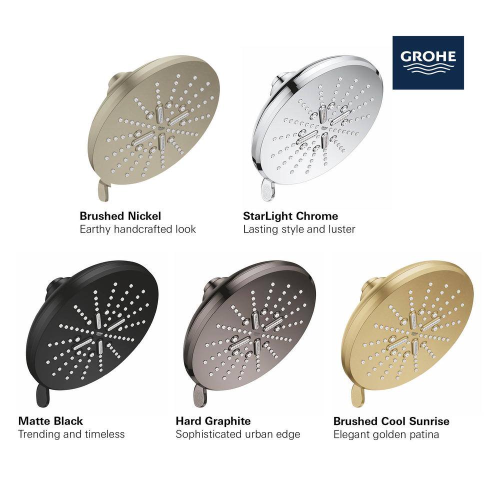Hard Graphite Multi-Function Wall Mounted Shower Head