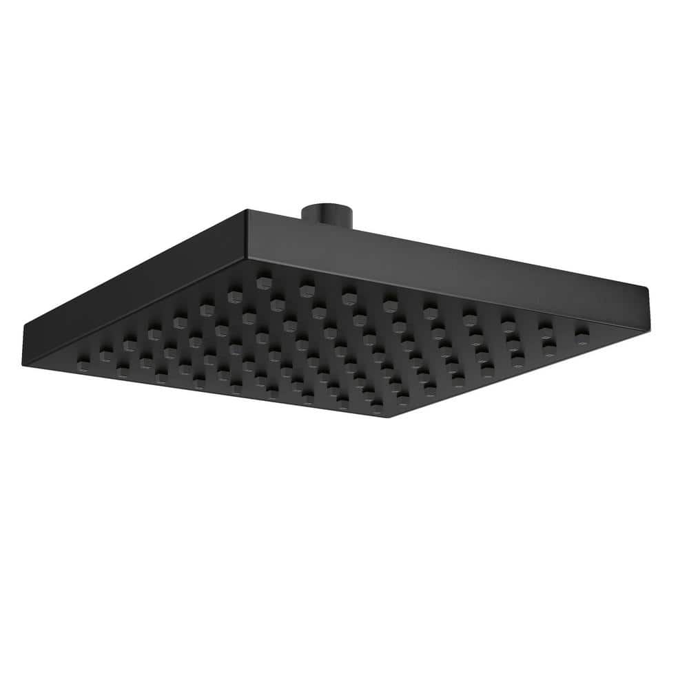 1-Spray Patterns 1.75 GPM 8 in. Wall Mount Fixed Shower Head in Matte Black price history on PriceWatchPro