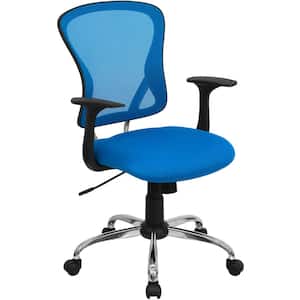 Mesh Swivel Ergonomic Task Chair in Blue
