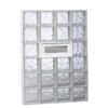 Clearly Secure 31 in. x 46.5 in. x 3.125 in. Frameless Wave Pattern Vented Glass Block Window 3248VDC