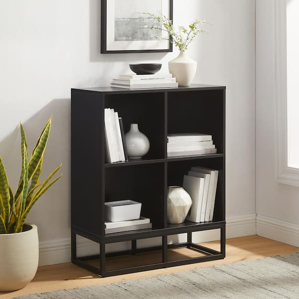 CROSLEY FURNITURE Enzo Black Record Storage Cube Bookcase CF1128