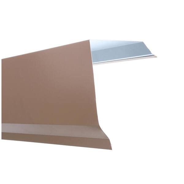 Gibraltar Building Products 10 ft. Galvanized Steel Gable Rake Flashing in Mocha Tan