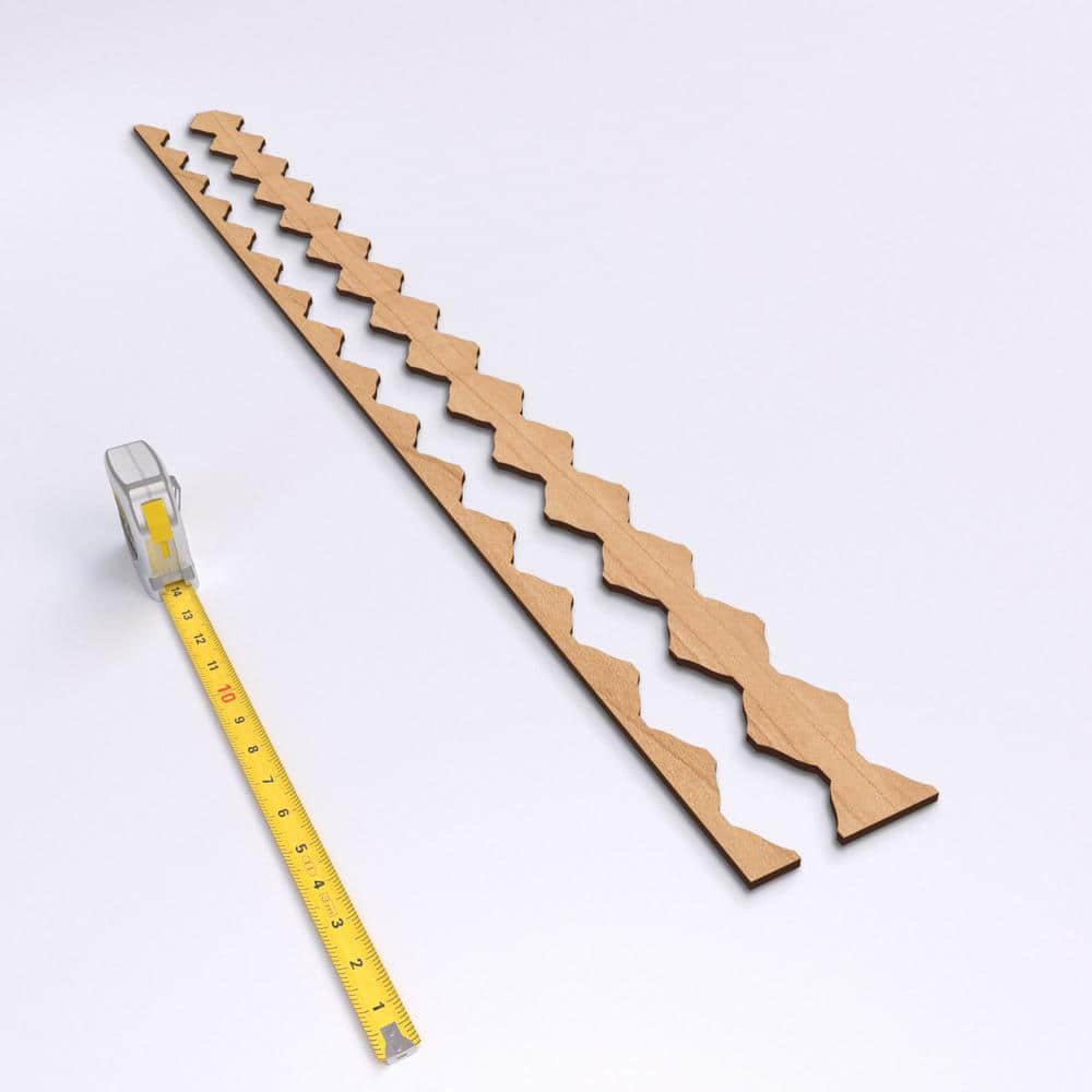 Sheyenne 47" Maple Wood Decorative Slat Wall Panel Kit