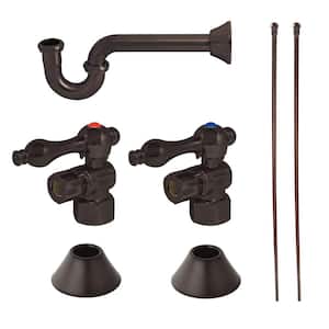Trimscape Traditional 1-1/4 in. Brass Plumbing Sink Trim Kit with P-Trap in Oil Rubbed Bronze