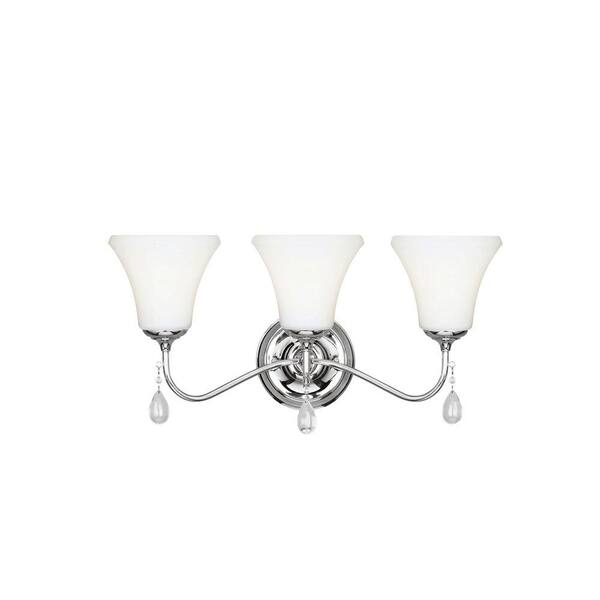 Generation Lighting West Town 3-Light Chrome Wall Sconce