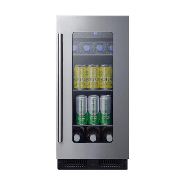15 in. Beverage Cooler with Panel Ready Glass Door