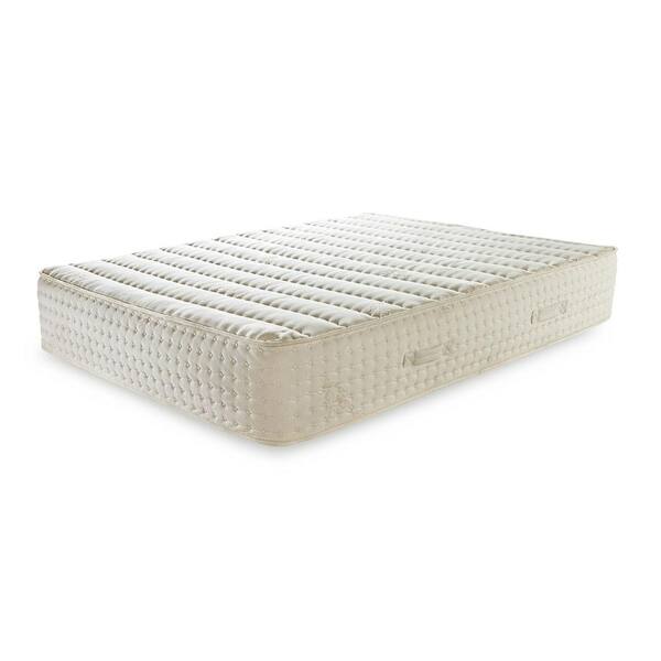 PlushBeds Luxury Bliss King 12 in. Medium Natural Latex Encased Coil Mattress