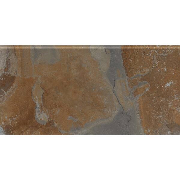 InDesign Solstace Telesto S4489 4-1/4 in. x 8-1/2 in. Ceramic Bullnose Wall Tile (20-each / Carton)