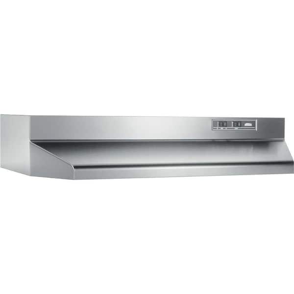 Broan-NuTone 42000 Series 42 in. 230 Max Blower CFM Under-Cabinet Range Hood with Light in Stainless Steel