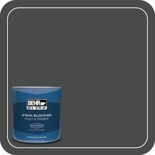 BEHR ULTRA 1 qt. #N450-7 Astronomical Extra Durable Satin Enamel Interior Paint & Primer