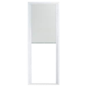 60 in. x 80 in. 50 Series White Vinyl Sliding Patio Door Right-Hand Fixed Panel with Blinds