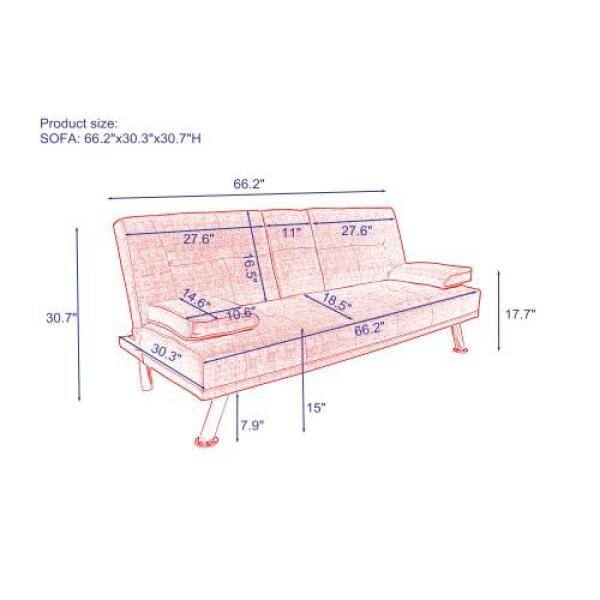 Standard Size Sofa Bed Dimensions Baci Living Room