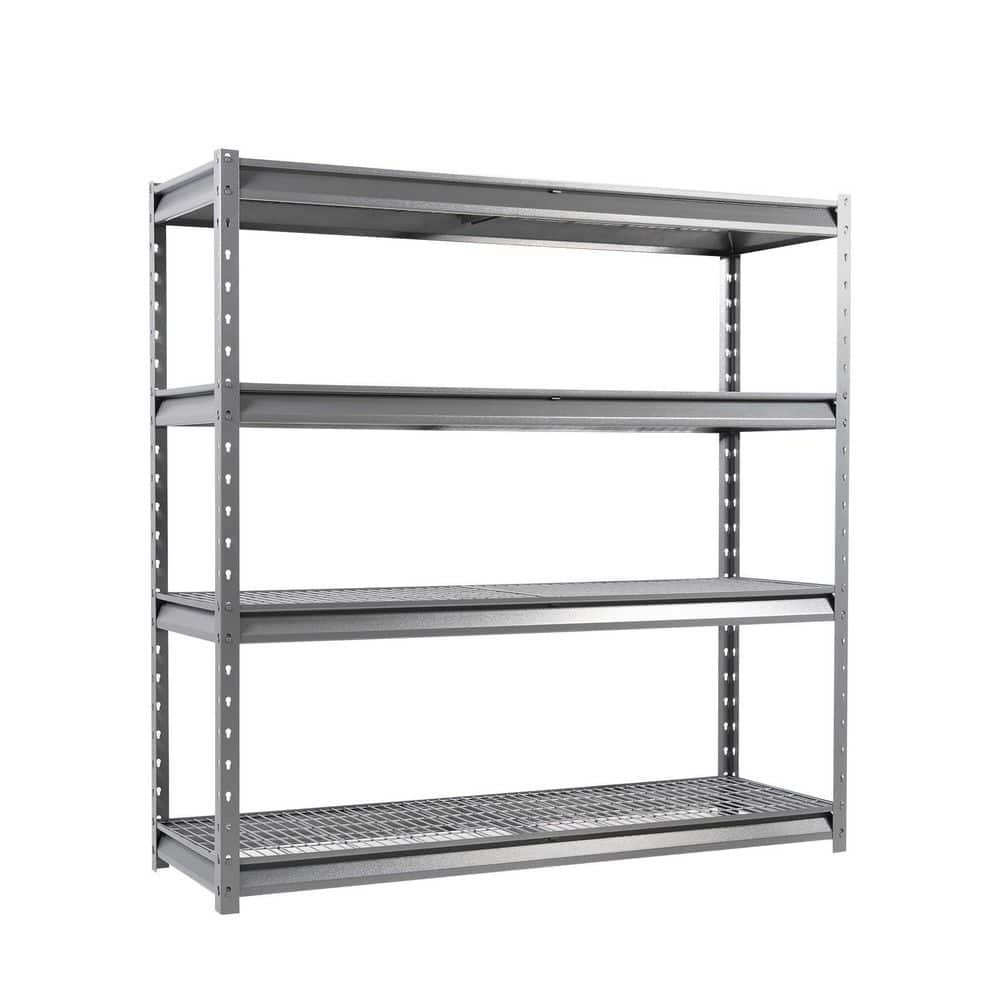 4-Tier Next-Generation Heavy Duty 8,000 lbs Capacity Garage Shelving, 72 in. W x 24 in. D x 72 in. H Gray Vein Finish price history on PriceWatchPro