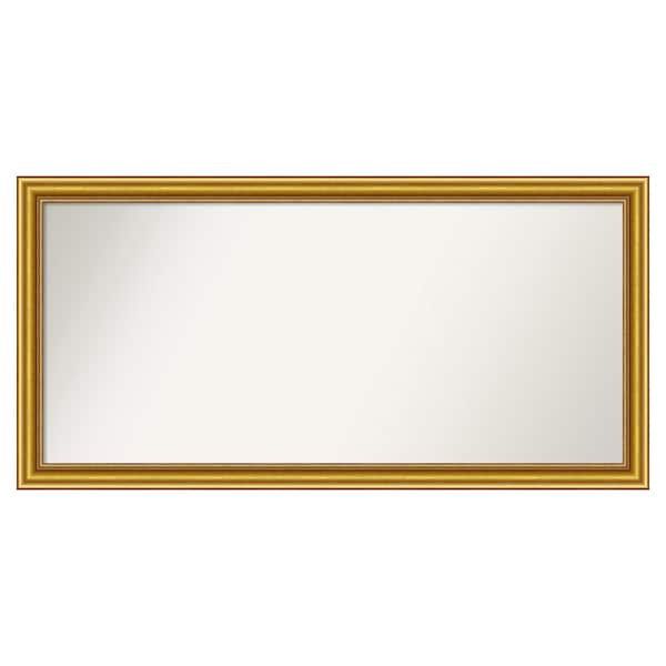 Amanti Art Townhouse Gold 49.75 in. x 24.75 in. Custom Non-Beveled Wood Framed Batthroom Vanity Wall Mirror