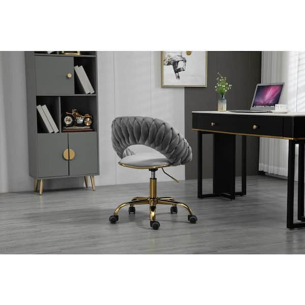 Cute grey desk online chair