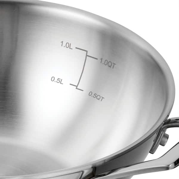 Tramontina Utsava 8.4 in. 1.8 Qt Tri-Ply Clad Stainless